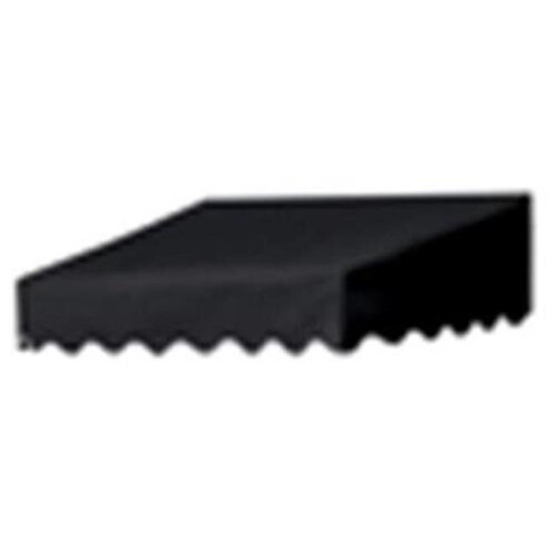 IDM Worldwide  Traditional Door Canopy Ebony 4 ft.