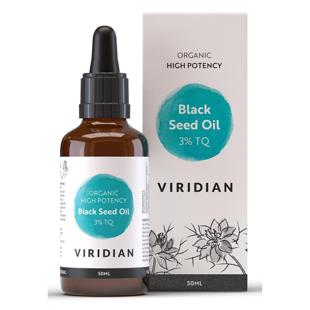 Viridian High Potency Black Seed Oil, 50ml