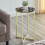 URBN Living Black Gold Marble Effect Side Table Coffee Sofa End Night Stand 11