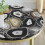 URBN Living Black Gold Marble Effect Side Table Coffee Sofa End Night Stand 12