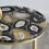 URBN Living Black Gold Marble Effect Side Table Coffee Sofa End Night Stand 9
