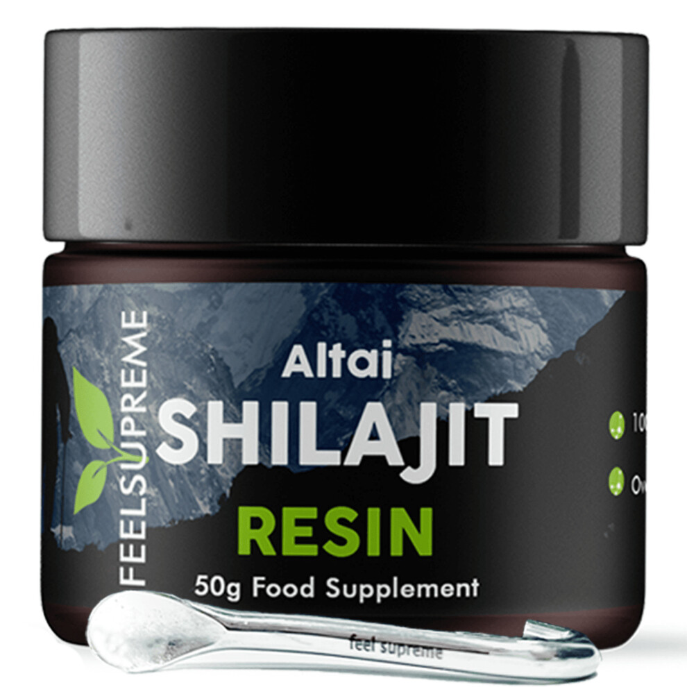 Feel Supreme Altai Shilajit Resin 50G | Organic Supplements Ayurvedic