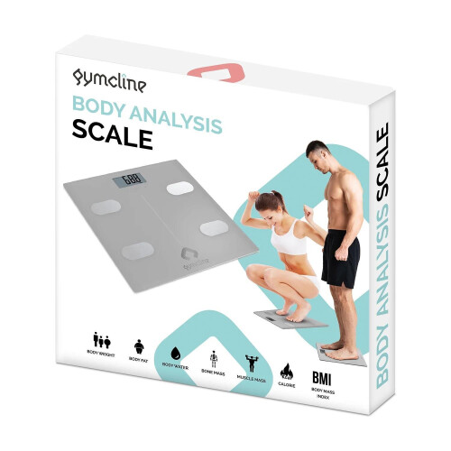 (Silver) Gymcline Body Analysis Scale, Silver or Space Grey 1