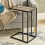 URBN Living End Table C-Shaped Coffee Snack Table Stand Over Bed Metal Frame New 1