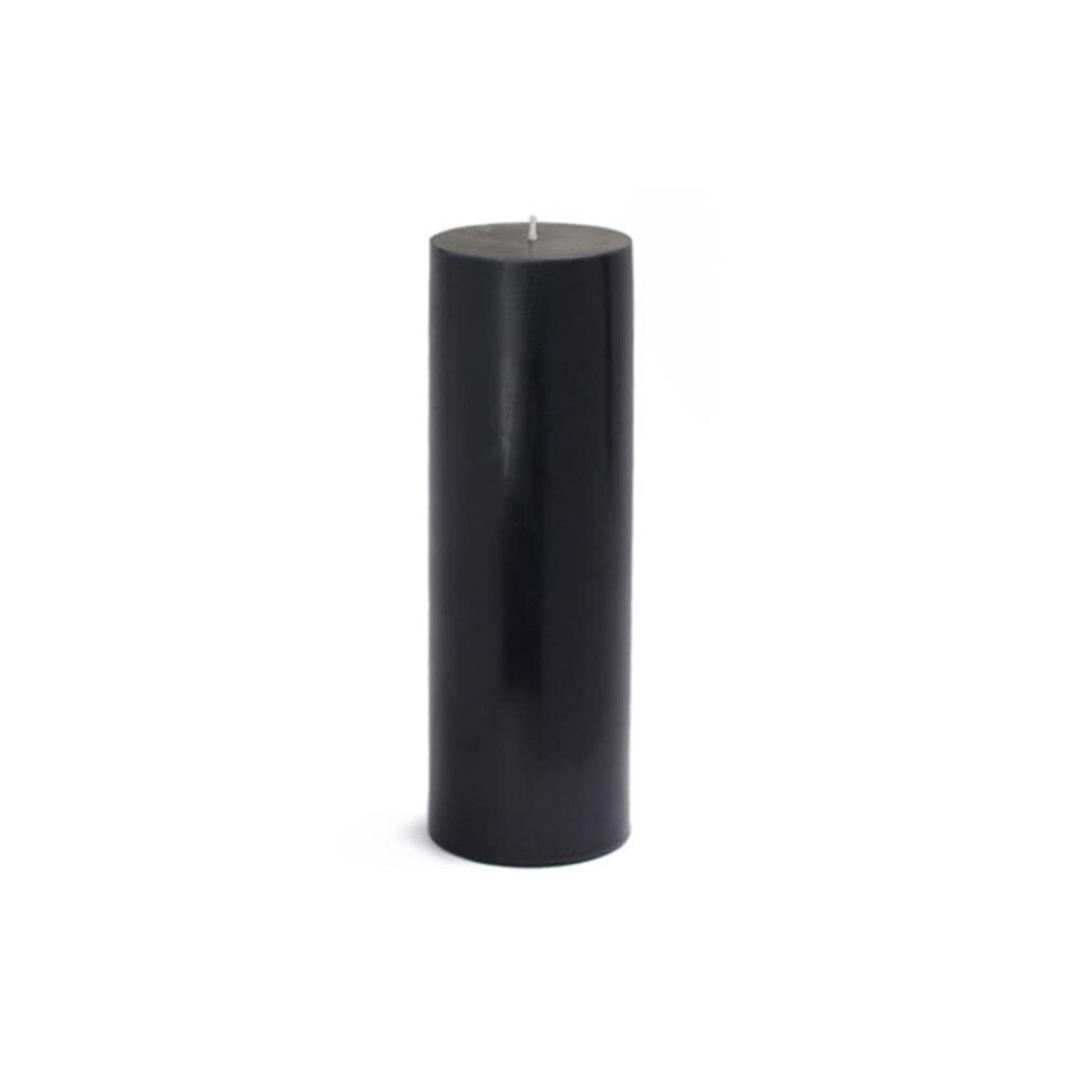 3 x 9 in. Pillar Candle, Black