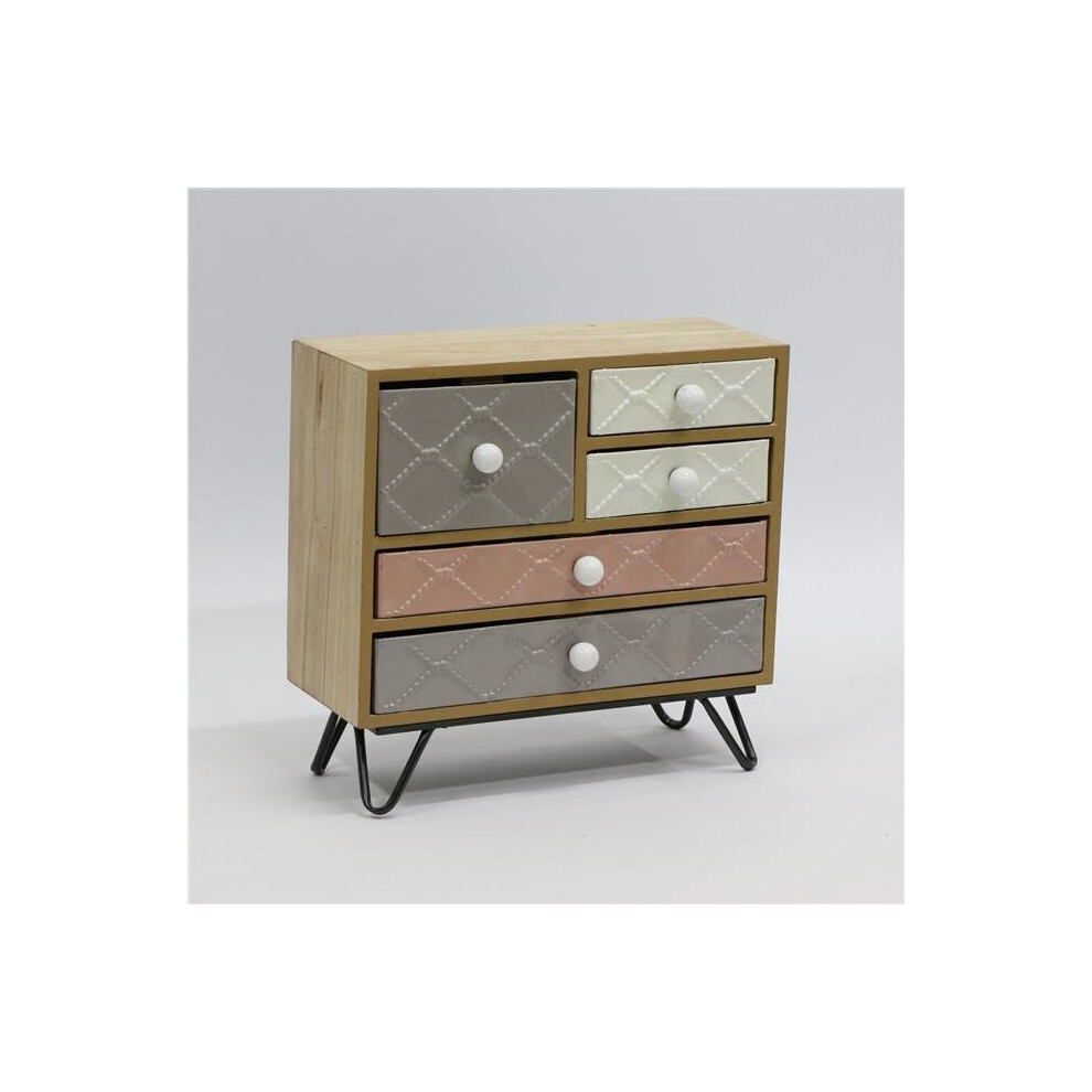 12.5 in. Wood & Metal Jewellery Box-image-OPC-PB7P9DP-NEW