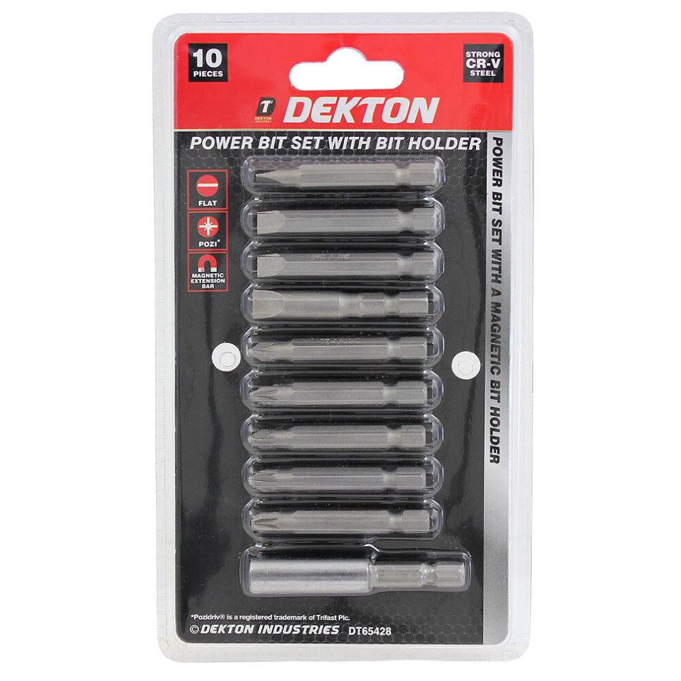 Dekton Power Bit Set With Bit Holder 5055441407319