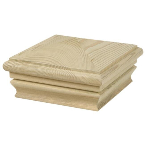 224 4 in. X 4 in. Pine Pyramid Post Cap
