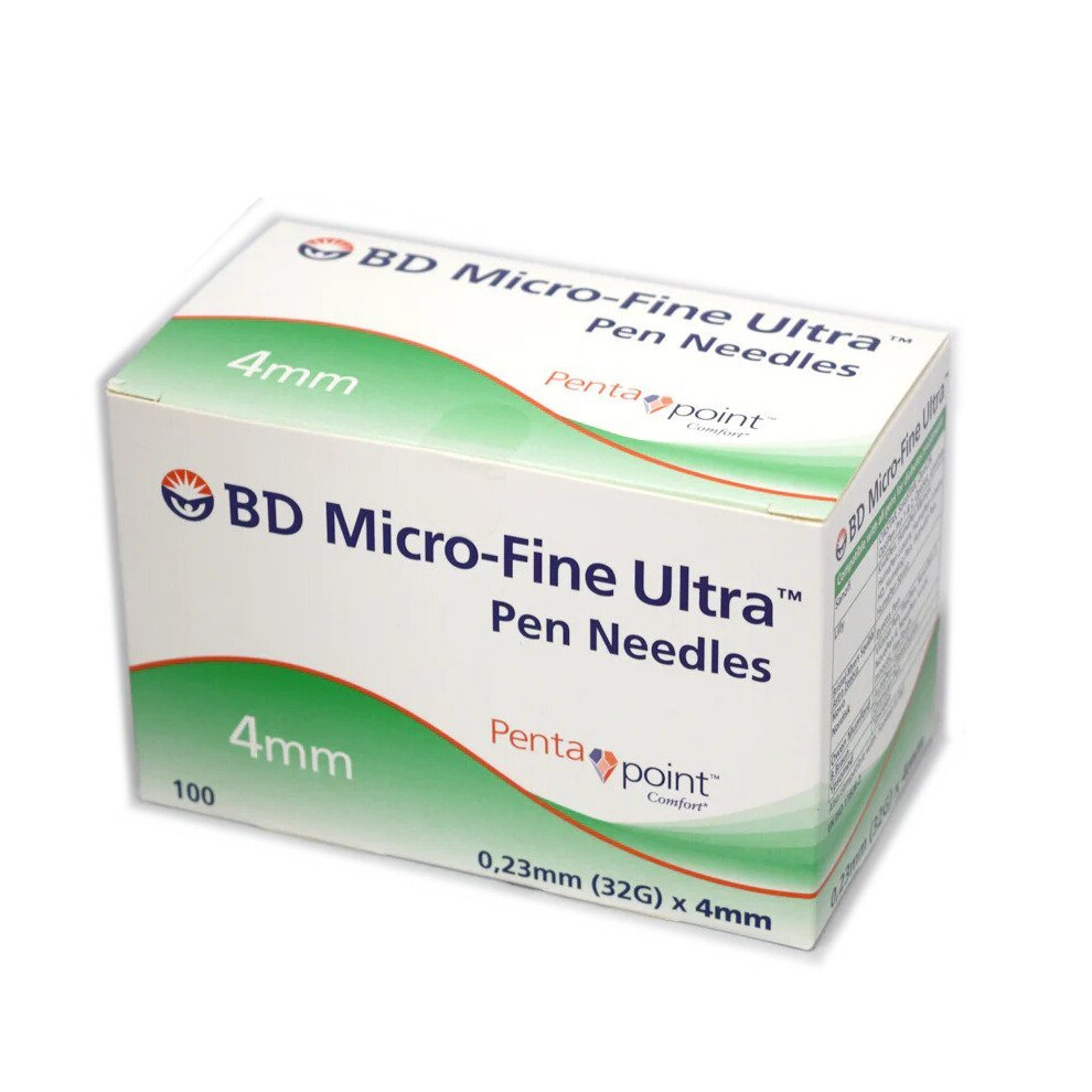 Microfine Insulin Needles BD Ultra 4mm 32 Guage Pen Injection 100 needles HighGrade