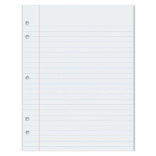 8 x 10.5 in. Writing Paper 0.375 in. Rule 5 Hole Punch - 500 Sheets Per Pack - 2 Reams
