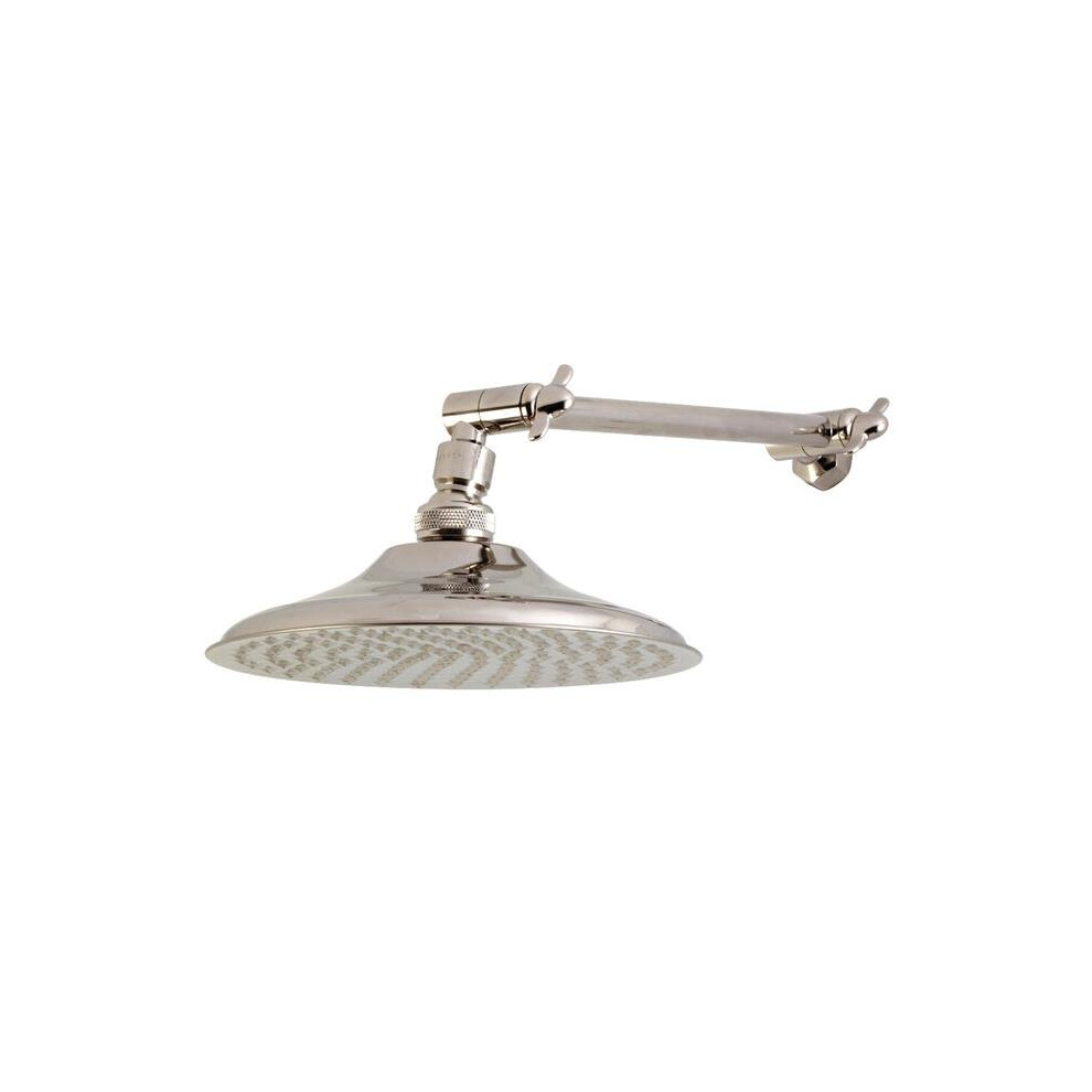 Kingston Brass Victorian Showerhead with Adjustable Shower Arm, Polished Nickel