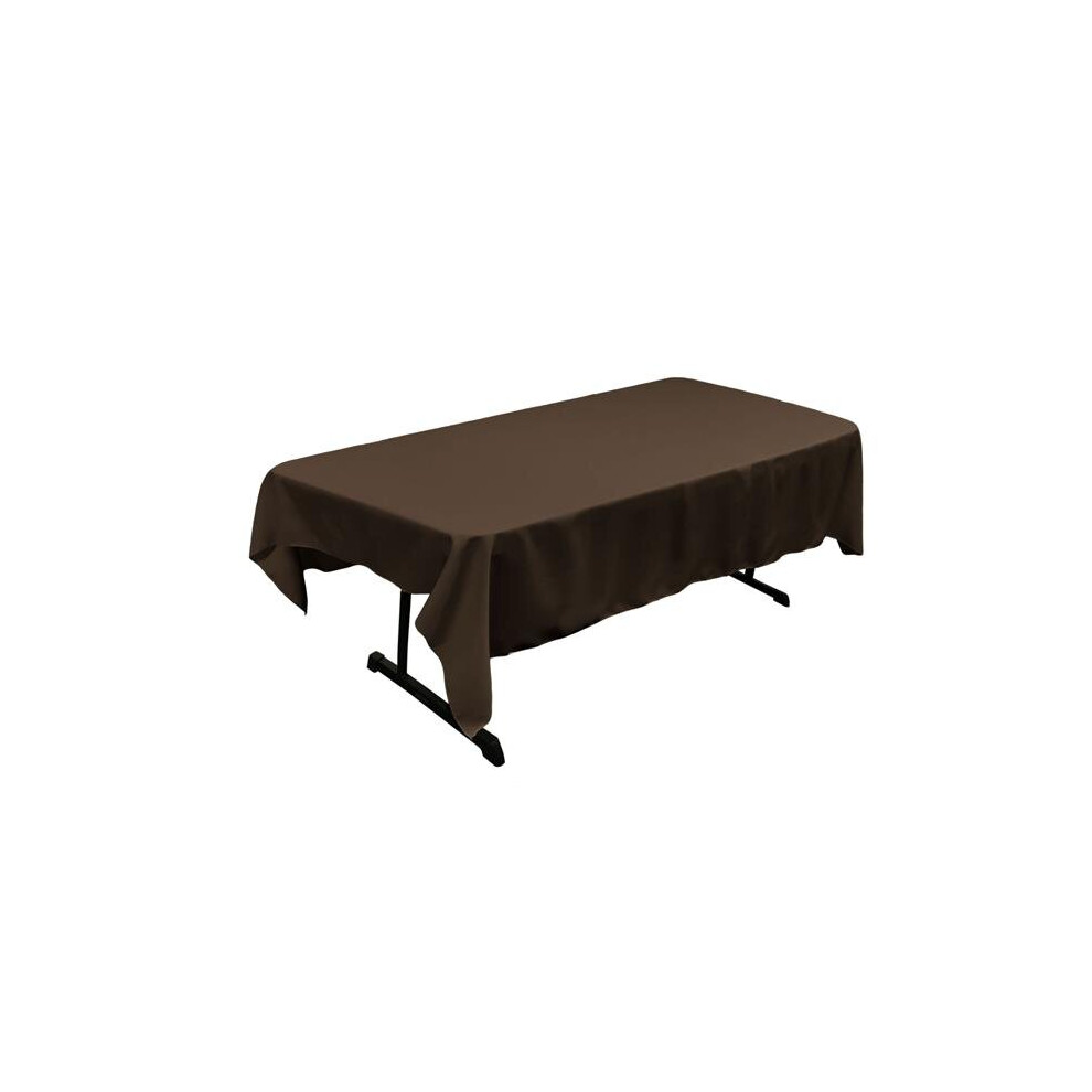 TCpop60x90-BrownP22 Polyester Poplin Rectangular Tablecloth, Brown - 60 x 90 in.-image-OPC-PB7PPFC-NEW
