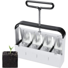 Soil Blocker Manual Quad Soil Block Making Tools For Garden Seedling Cuttings