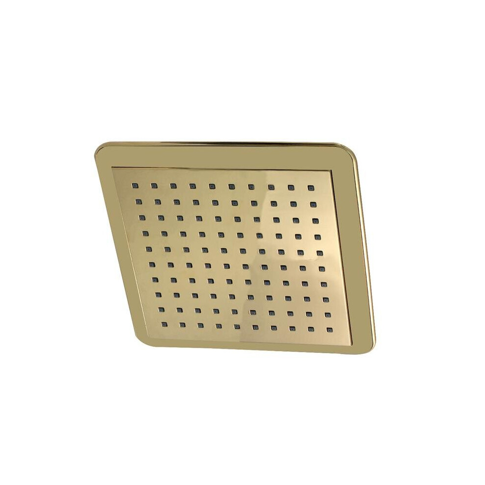 9.625 in. Claremont Square Rainfall Shower Head, Polished Brass-image-OPC-PB7PNQY-NEW