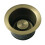 Extended Disposal Flange, Antique Brass 1