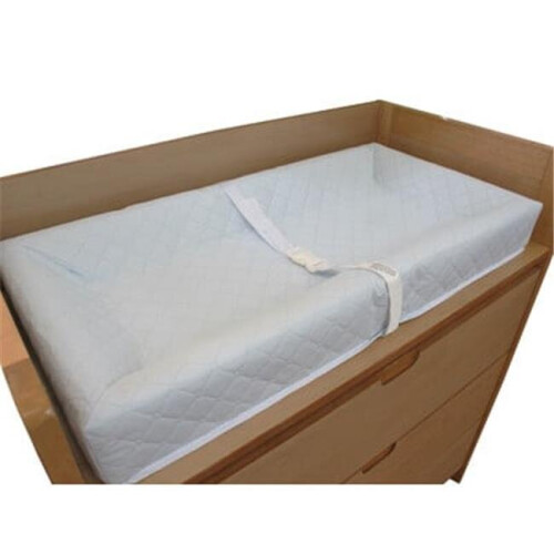 L A Baby  32 in. 4 Sided Changing Pad - White