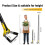 Stirrup Hoe Garden Tool Long Handle Adjustable Hand Weeding Rake For Gardening 4