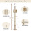 ELECWISH (Beige) 4-Tier Cat Tree Floor To Ceiling Climbing Tower 4