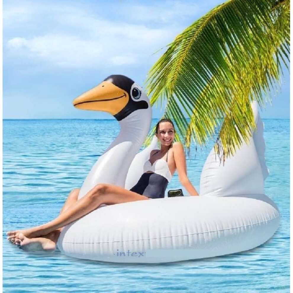 Intex Inflatable Pool Float Mega Swan Island Water Lounger Mattress 56287Eu