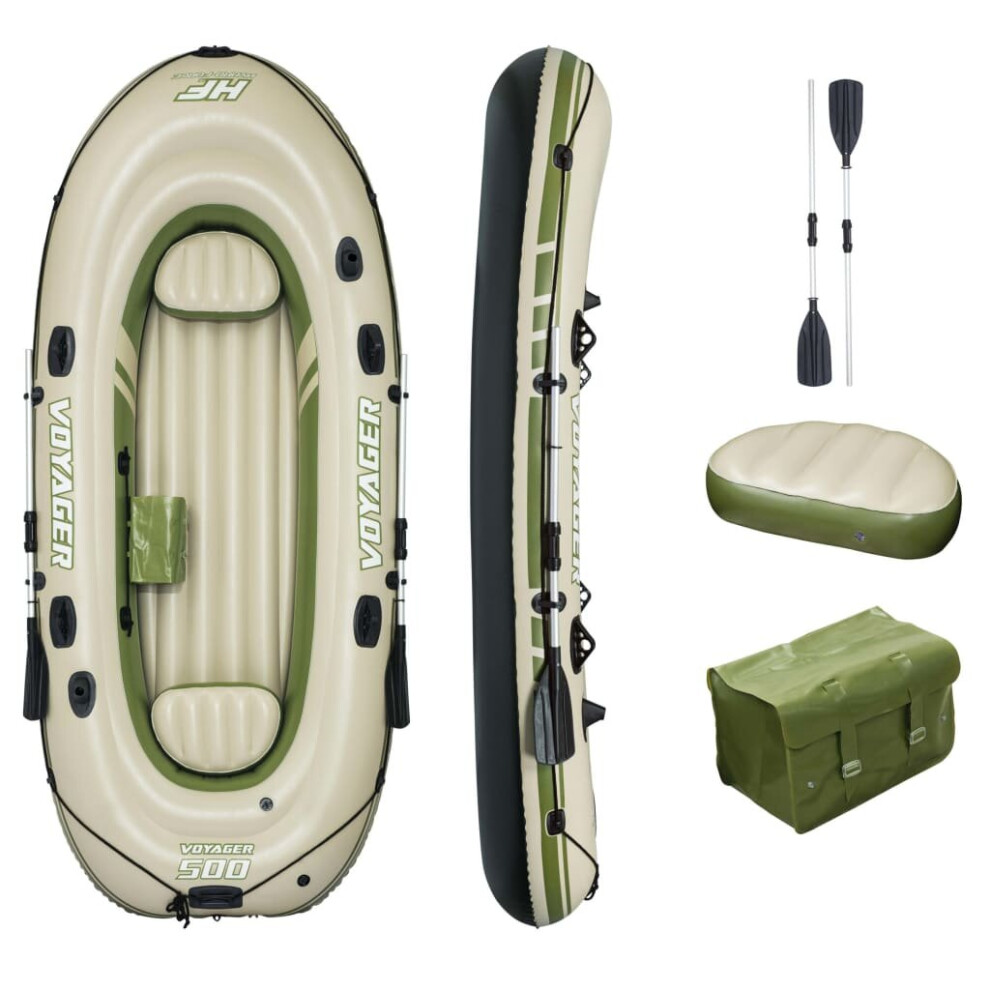 Bestway Hydro Force Inflatable Boat Voyager 500 Fishing Rowing Boat Raft Canoe