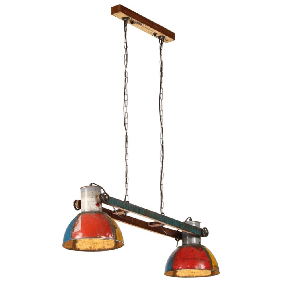 vidaXL Industrial Hanging Lamp 25 W Multicolour 111 cm E27 Ceiling Lamp Shad