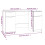 VidaXL vidaXL Desk with Side Cabinet White Engineered Wood Office Computer Study Desk 10
