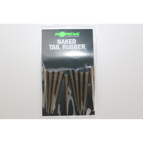 Korda Naked Tail Rubber Weed/Silt 10pc