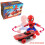Spiderman Ηλεκτρικό skateboard 360  Περιστροφή μουσική με ελαφριά παιχνίδια παιδιά 2