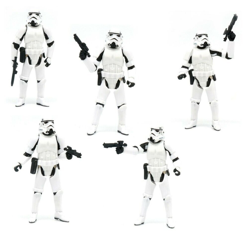 (5PCS White Helmet Stormtrooper) Star Wars Action Figures Stormtrooper Model Toys