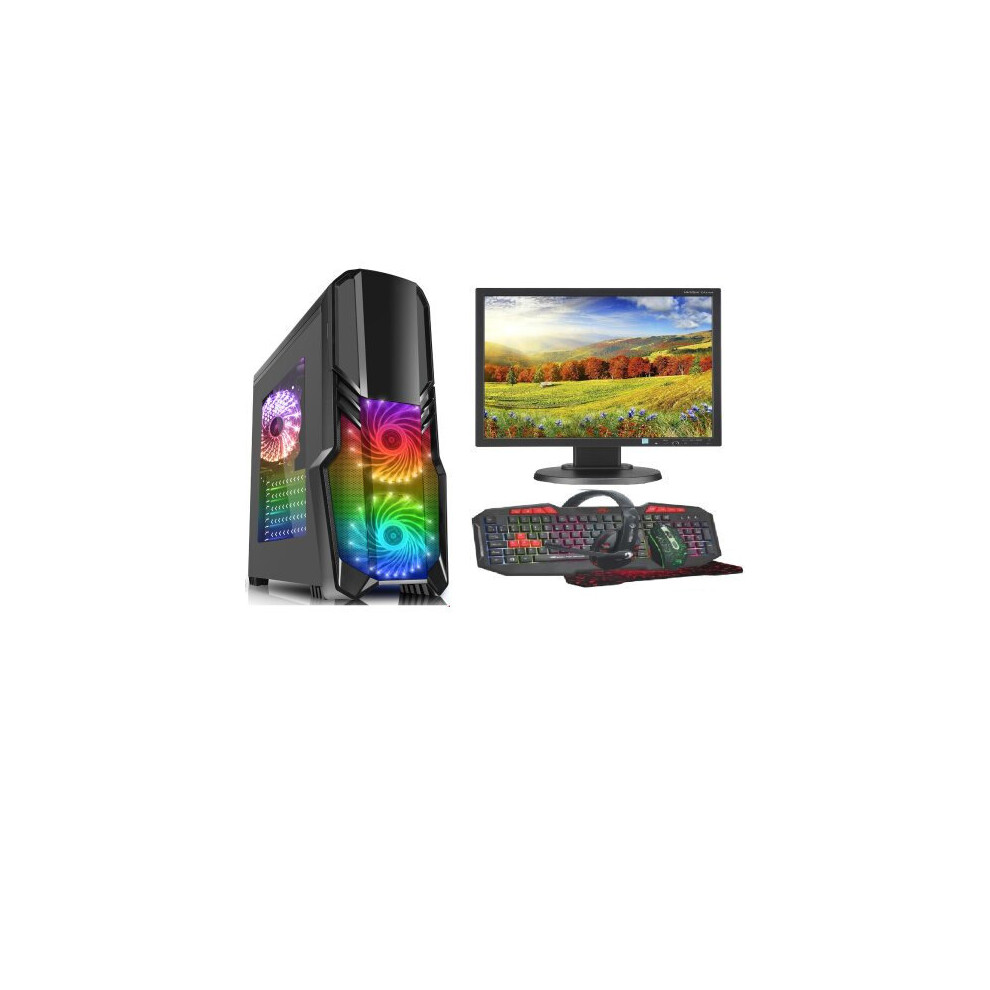 Fast Gaming Pc Bundle - I5 16Gb Ram 1Tb Gt710 2Gb Monitor G Force 5060903953921