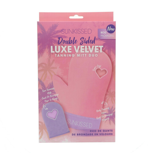 Sunkissed Double Sided Velvet Tanning Mitt Duo