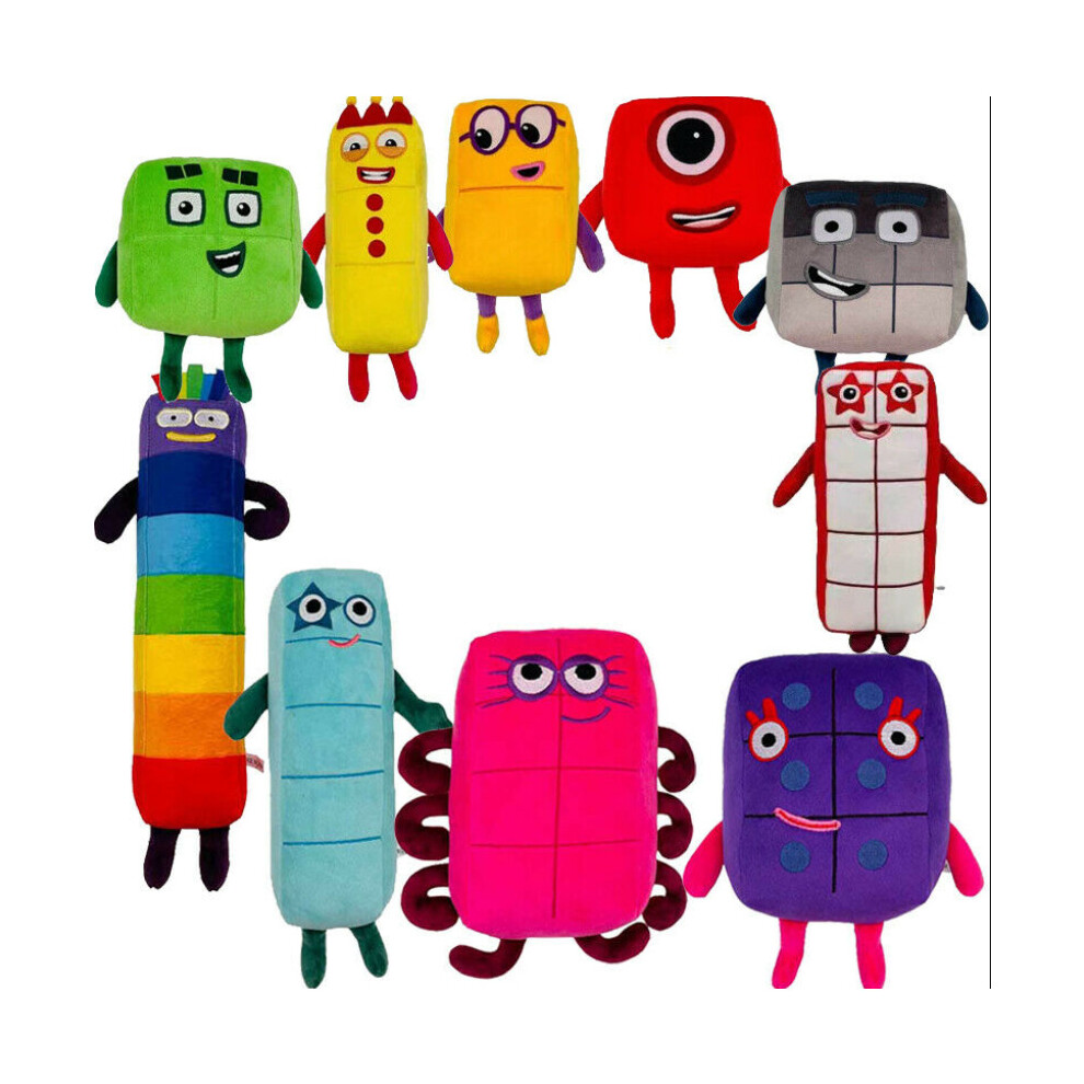 (  10pcs set) Numberblocks Plush Toy Educational Stuffed Number Blocks