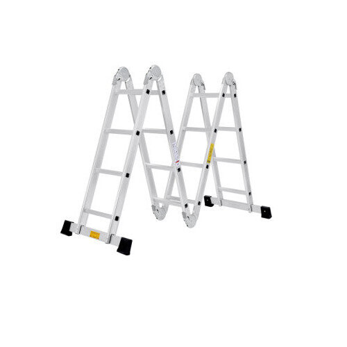 4.7M Heavy Duty Multi-Purpose Folding Aluminium Ladder w/2 Platform