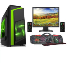 Fast GAMING PC Bundle - i5 16GB RAM 1TB GTX1050TI 4GB - Lighting Speakers - F3 GREEN - Refurbished