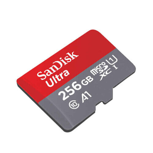 SanDisk ultra 256GB micro SDXC UHS-I A1 Class 10 memory card
