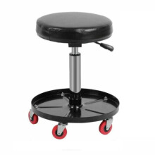 Workshop Stool Adjustable Height Rotating Garage Seat Working Chair