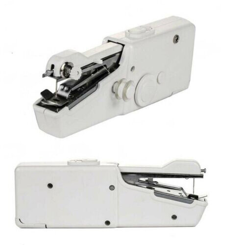 MINI PORTABLE CORDLESS HANDHELD SINGLE STITCH FABRIC SEWING MACHINE HOME TRAVEL