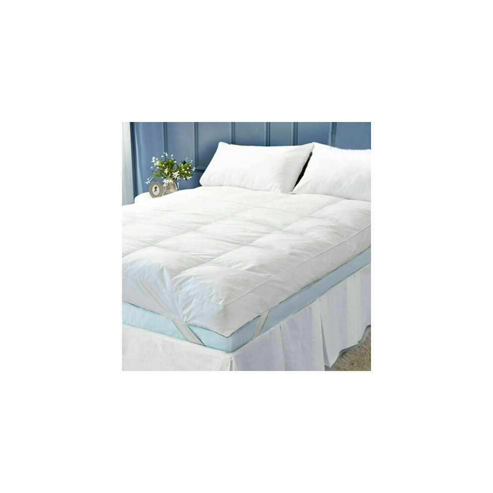 4FT (Small Double) Microfiber Mattress Topper 4" Inch Deep 10cm