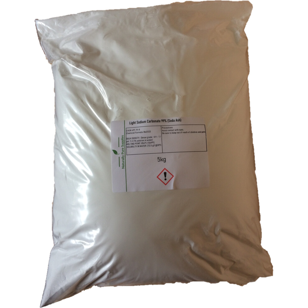 Light Sodium Carbonate 99% (Soda Ash)- 5kg