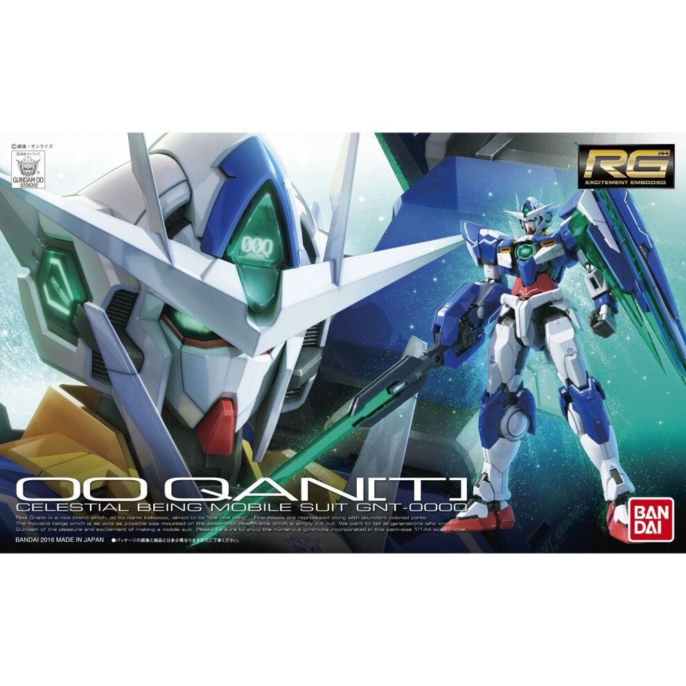 1/144 Gundam GNT-0000 00 QAN[T] Real Grade scale model kit