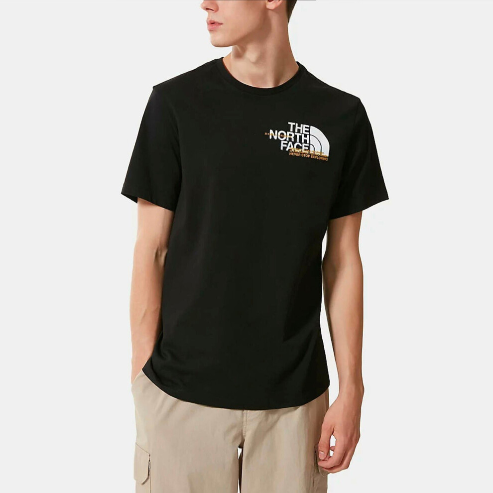 (Black, M) The North Face Mens Coordinates SS T Shirt