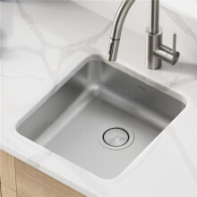17 in. 16 Gauge Dex Undermount Antibacterial Stainless Steel Single Bowl ADA Kitchen Sink