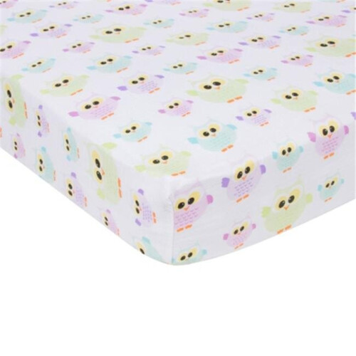 Owls Muslin Crib Sheet
