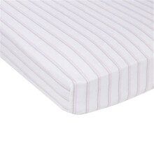 Pink & Gray Stripes Muslin Crib Sheet