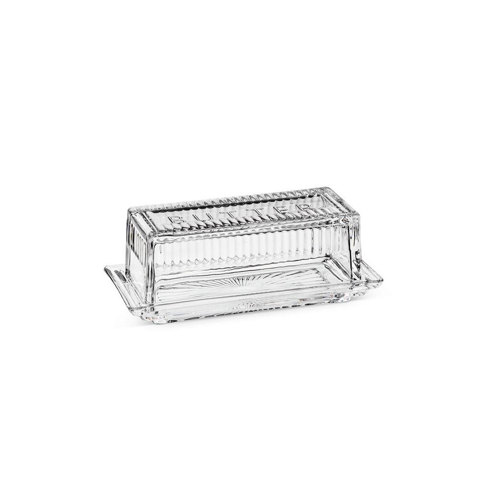 7 in. Quarter Pound Covered Butter Dish, Clear