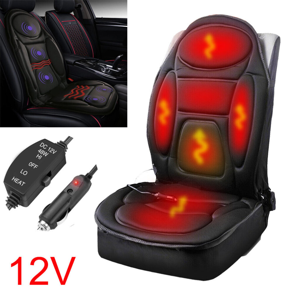 12V Car Front Seat Hot Heater Heated Pad Heating Cushion Warmer Winter Black 9487138371829