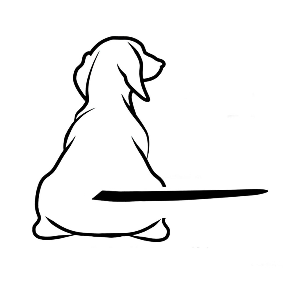 ( ) Funny Moving Tail Dog Car Sticker Window Wiper Decals Rear Black 963381362269