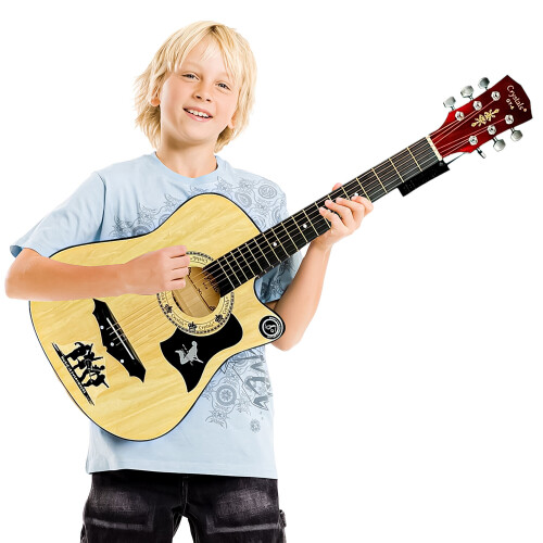 38" Full Size Music Guitar 6 Strings Tuner Capo 2