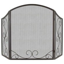 Iris Scroll Fireplace Screen
