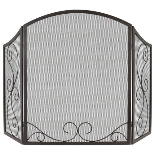 Iris Scroll Fireplace Screen